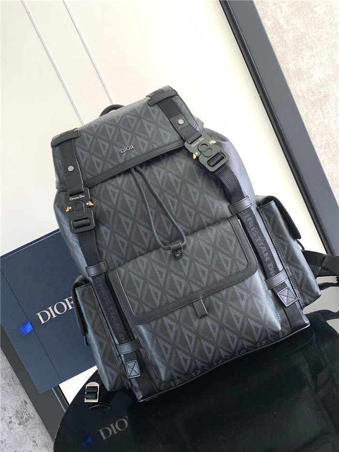 Dior Hit The Road Backpack Diamond Canvas LB14002 (1)