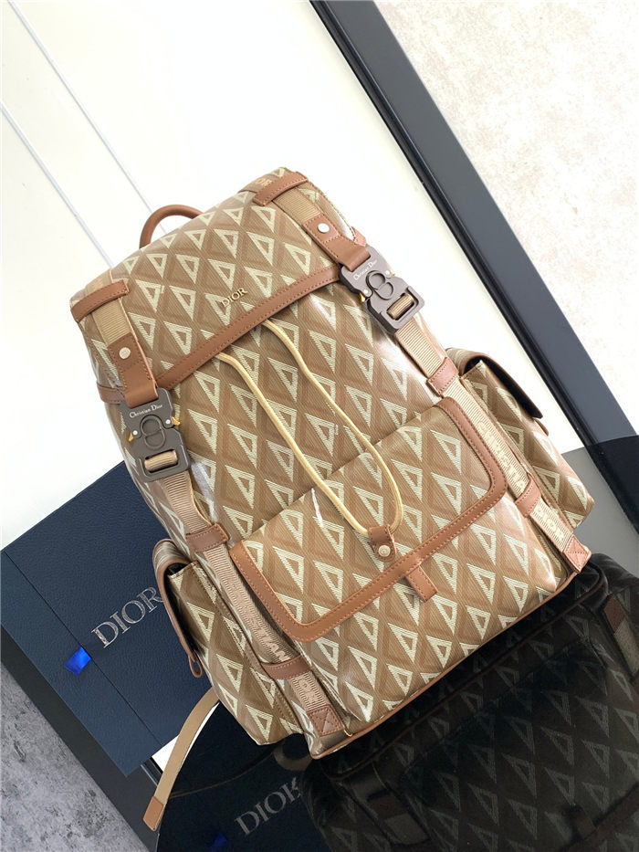 Dior Hit The Road Backpack Diamond Canvas LB14003 (1)