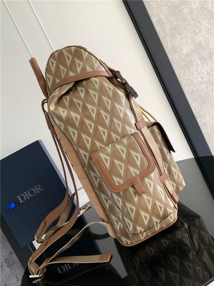 Dior Hit The Road Backpack Diamond Canvas LB14003 (2)