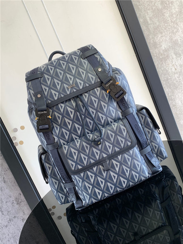 Dior Hit The Road Backpack Diamond Canvas LB14004 (1)