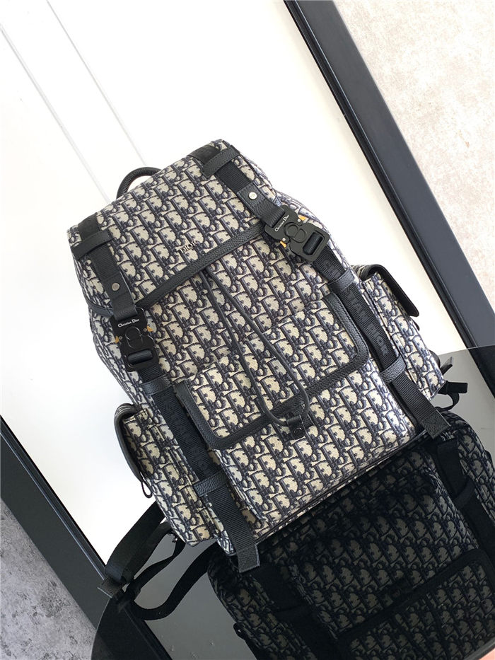 Dior Hit The Road Backpack Oblique Jacquard LB14006 (1)