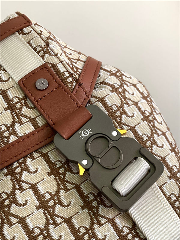 Dior Hit The Road Backpack Oblique Jacquard LB14007 (5)