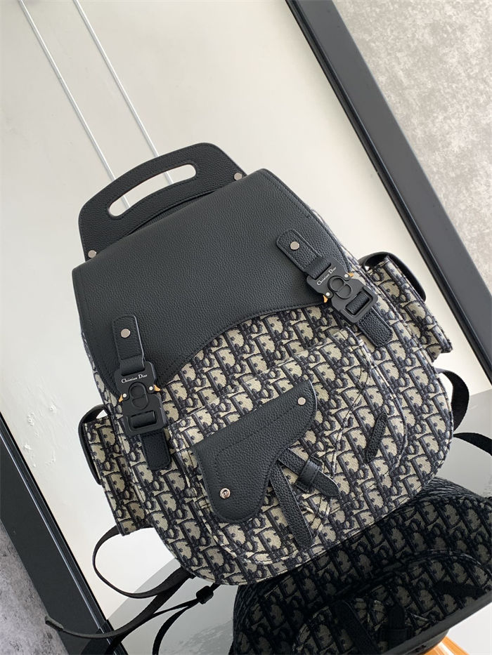 Dior Maxi Gallop Backpack Oblique Jacquard LB14690 (1)