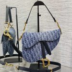 Dior SADDLE BAG Oblique Embroidery Denim LB14576 (1)