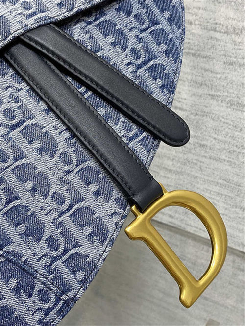 Dior SADDLE BAG Oblique Embroidery Denim LB14576 (3)