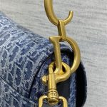 Dior SADDLE BAG Oblique Embroidery Denim LB14576 (4)