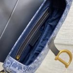 Dior SADDLE BAG Oblique Embroidery Denim LB14576 (6)