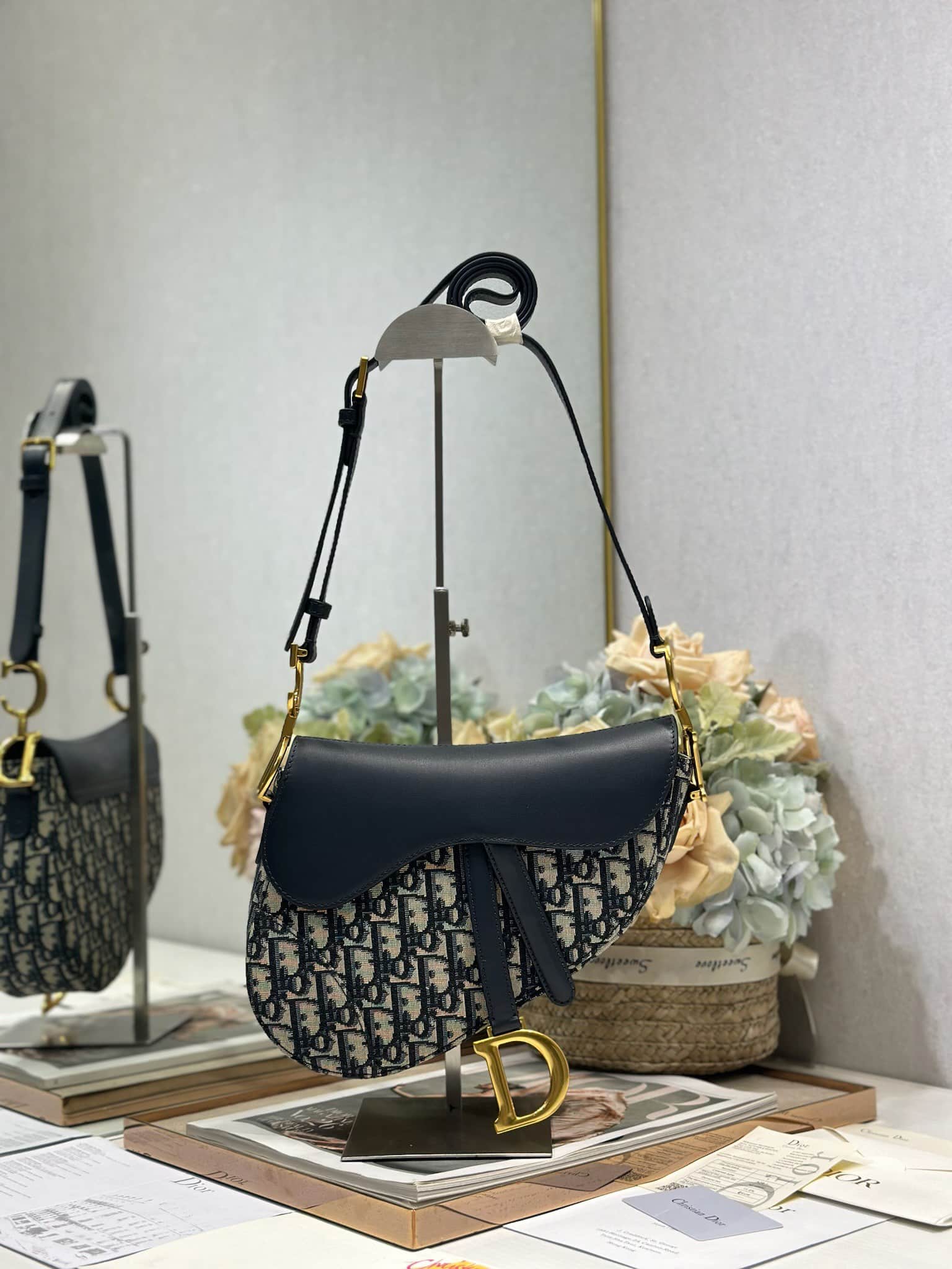 Dior SADDLE BAG Oblique Jacquard LB21747 (1)