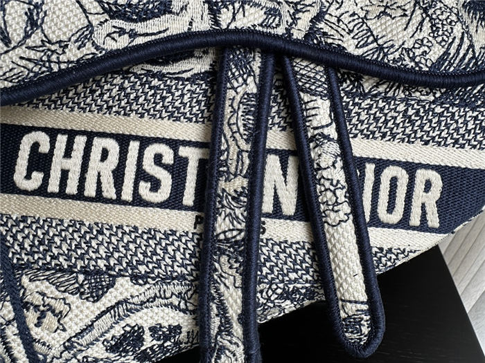 Dior SADDLE BAG Toile de Jouy Embroidery LB8132 (6)