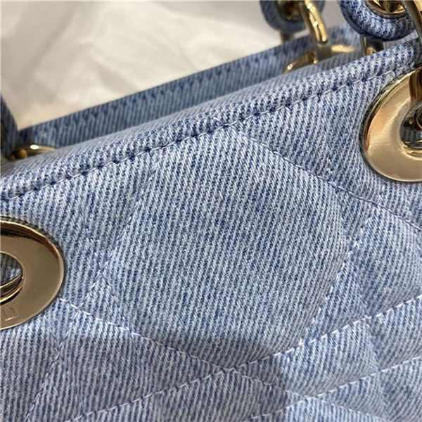 LADY D-JOY BAG Cannage Cannage Denim LB11032 (3)