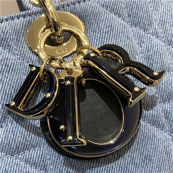 LADY D-JOY BAG Cannage Cannage Denim LB11032 (6)