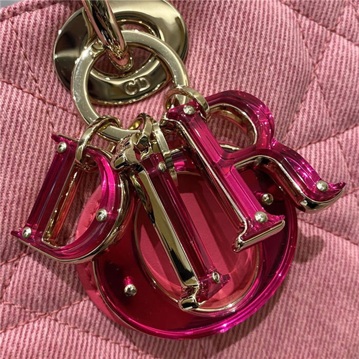 LADY D-JOY BAG Cannage Denim LB11031 (3)