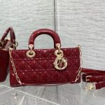 LADY D-JOY BAG Patent Cannage Calfskin LB12375 (1)