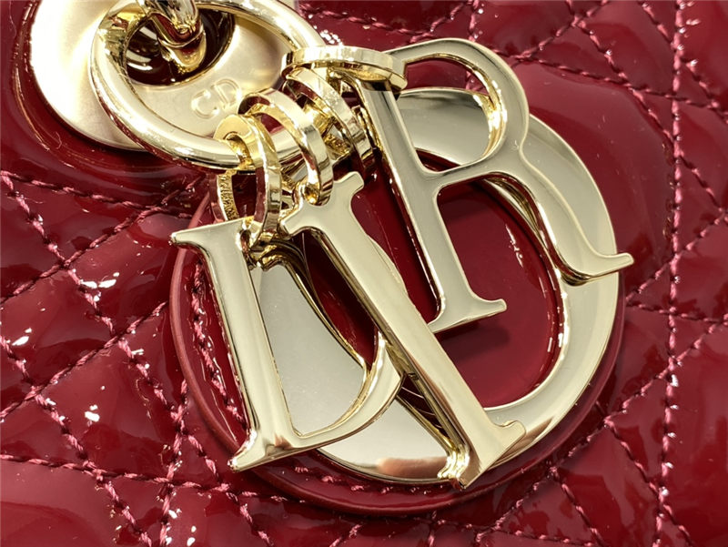 LADY D-JOY BAG Patent Cannage Calfskin LB12375 (4)