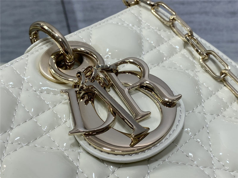 LADY D-JOY BAG Patent Cannage Calfskin LB12377 (5)