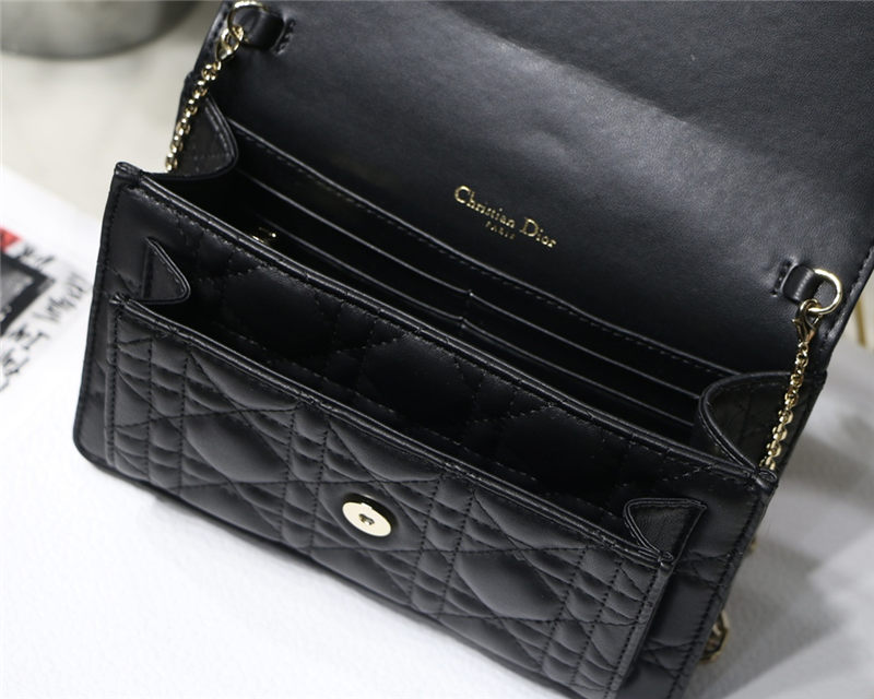LADY Dior CHAIN POUCH Cannage Lambskin LB10076 (4)