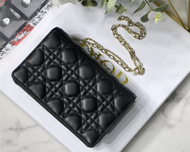 LADY Dior CHAIN POUCH Cannage Lambskin LB10076 (6)