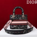 Lady D-Lite Bag Toile de Jouy Palms Embroidery LB16402 (3)