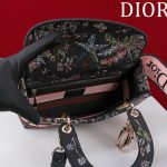 Lady D-Lite Bag Toile de Jouy Palms Embroidery LB16402 (5)