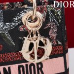 Lady D-Lite Bag Toile de Jouy Palms Embroidery LB16402 (6)