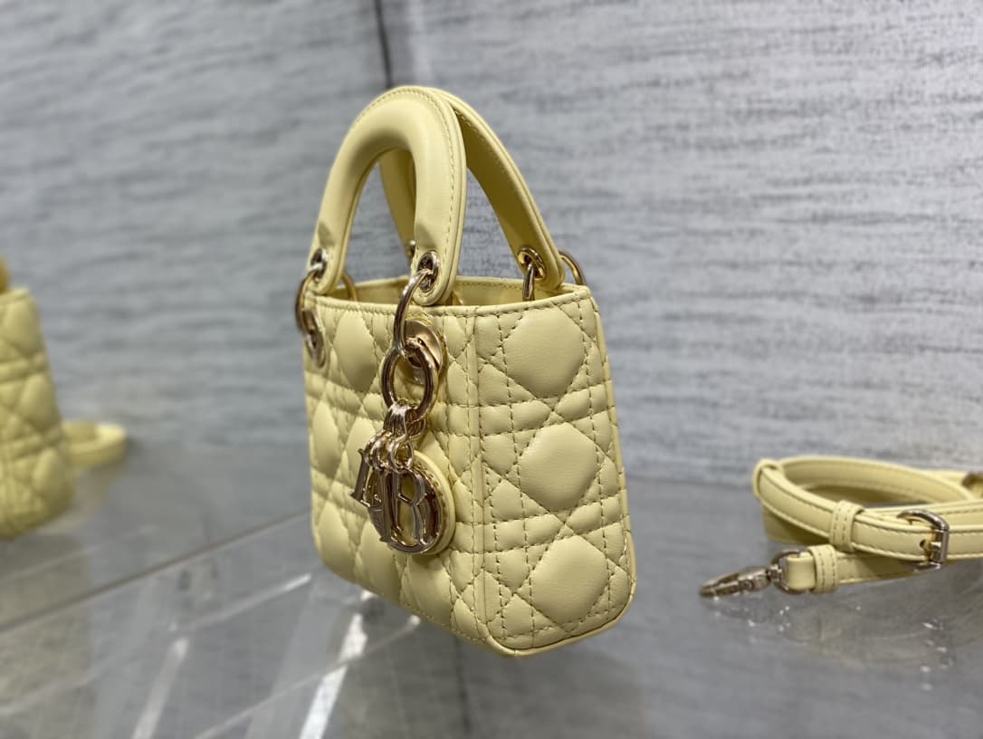 MICRO LADY Dior BAG Cannage Lambskin LB1039 (4)
