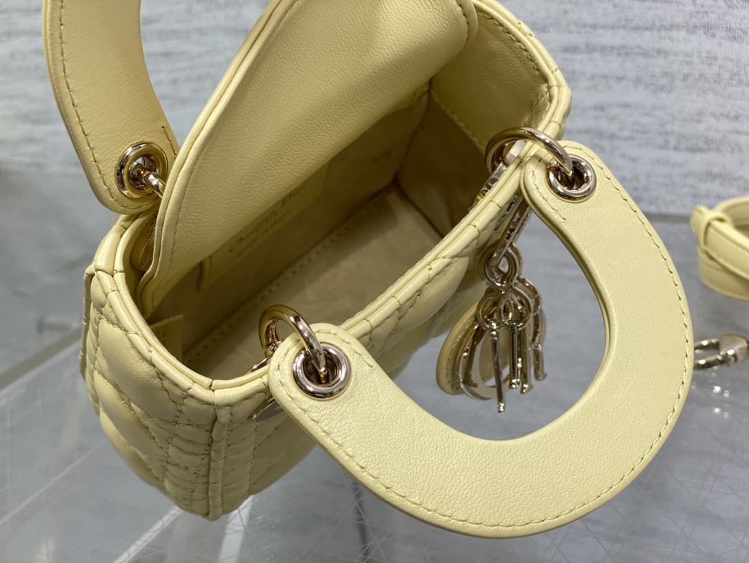 MICRO LADY Dior BAG Cannage Lambskin LB1039 (5)