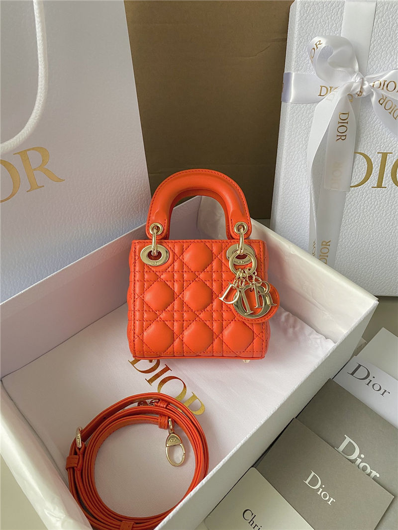 MICRO LADY Dior BAG Cannage Lambskin LB12549 (1)