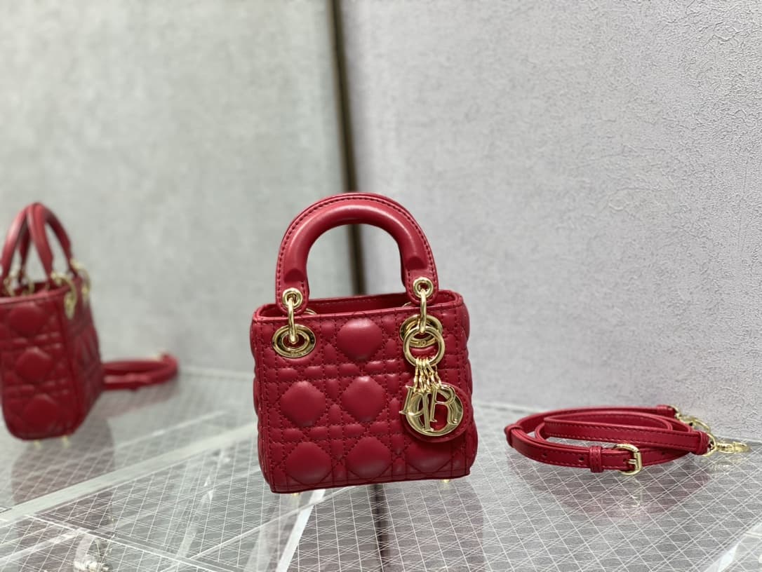 MICRO LADY Dior BAG Cannage Lambskin LB3215 (1)