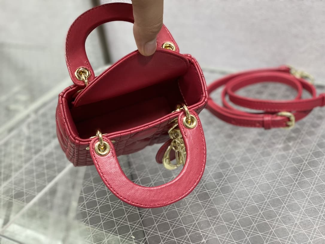 MICRO LADY Dior BAG Cannage Lambskin LB3215 (5)